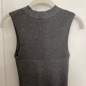 grey business casual top
